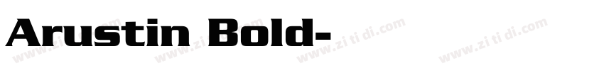 Arustin Bold字体转换
